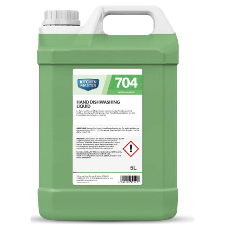 KITCHEN MASTER - HAND DISHWASHING LIQUID 704 2X5LTR