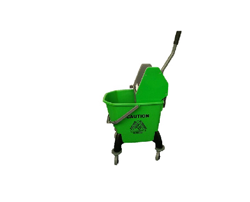 25L Mopping System with Gear Press Wringer Green