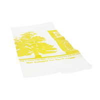 RECYCLABLE SACK CLEAR WITH YELLOW PRINT 26"X44" 80 GAUGE